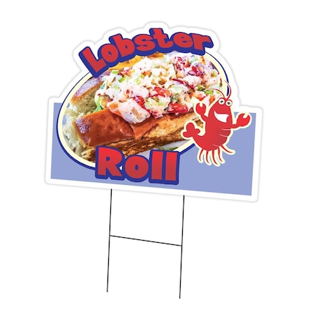 Amistad 18 x 24 in. Yard Sign & Stake - Lobster Roll AM2075937